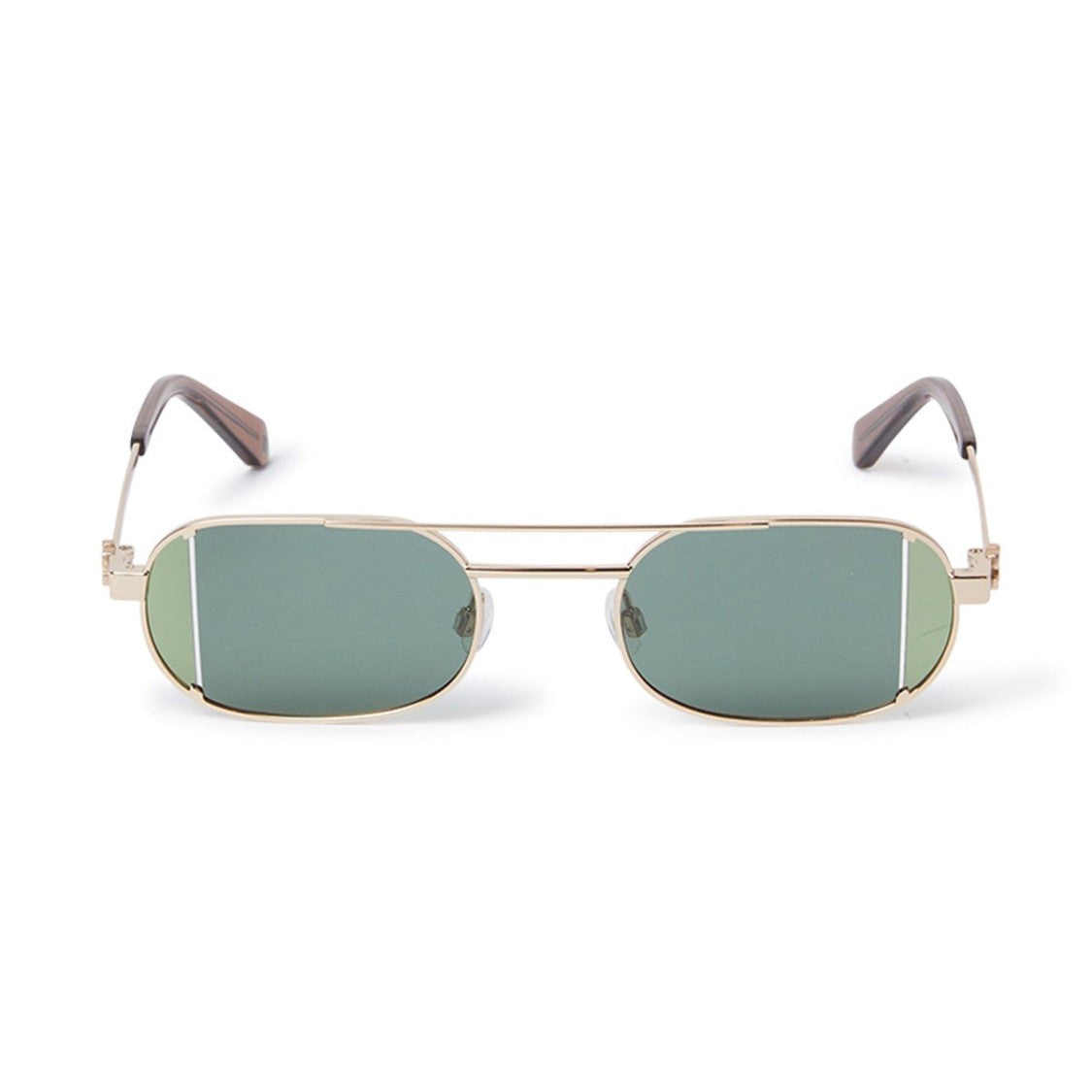 Off-White Gold Oeri14h Lynn Metal Oval Sunglasses