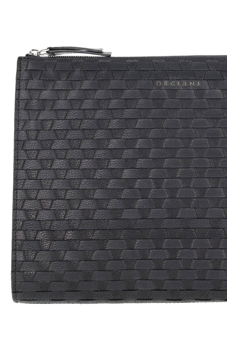 Orciani Woven Leather Document Holder