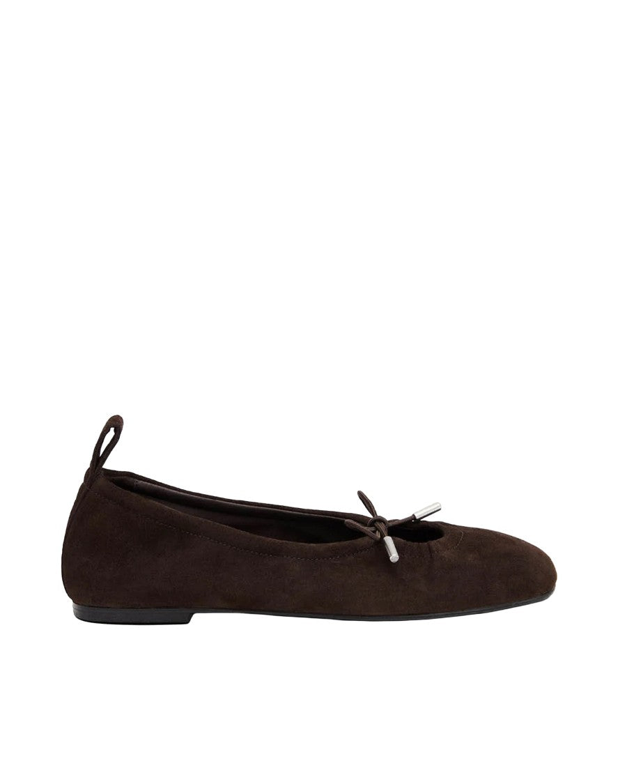 Alohas Rosalind Renewed Drawstring Bow Recycled Leather Flats