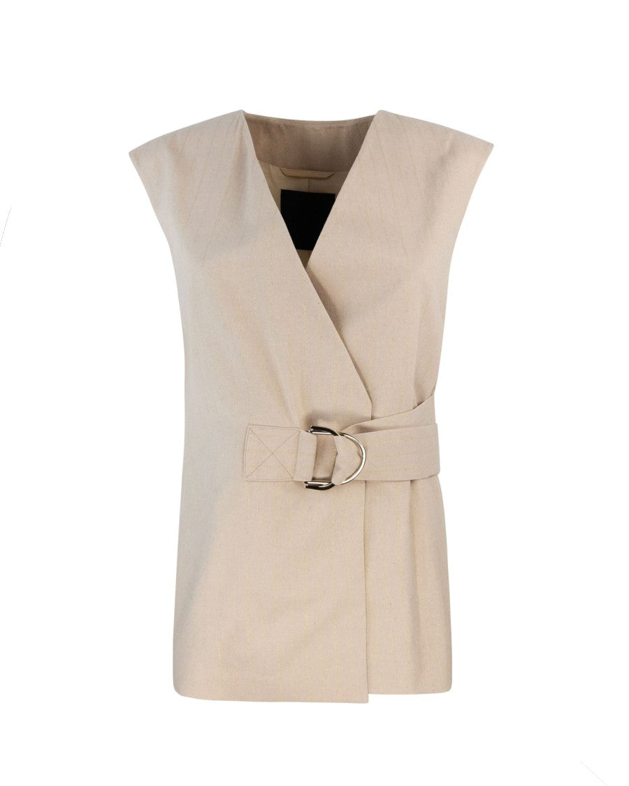 Liu Jo Vest With Side Gold Buckle