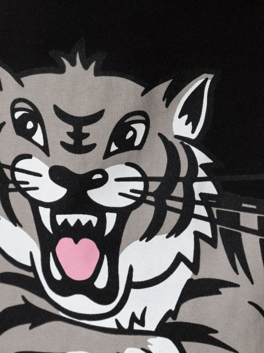 Kenzo Black Tiger Graphic Short-Sleeve T-Shirt