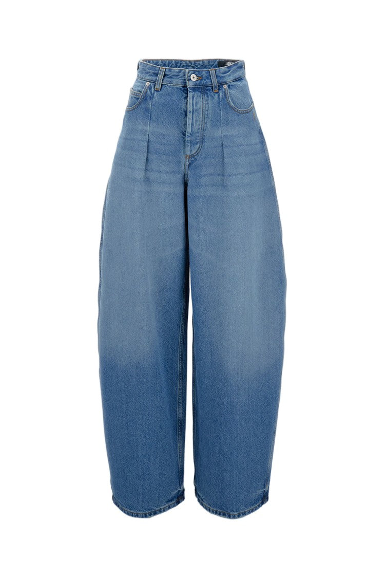 Jacquemus Light Blue Cotton Balloon Jeans