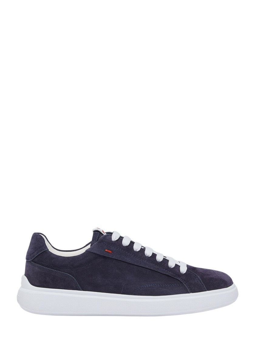 Peuterey Navy Blue Quarter 01 Suede Sneakers