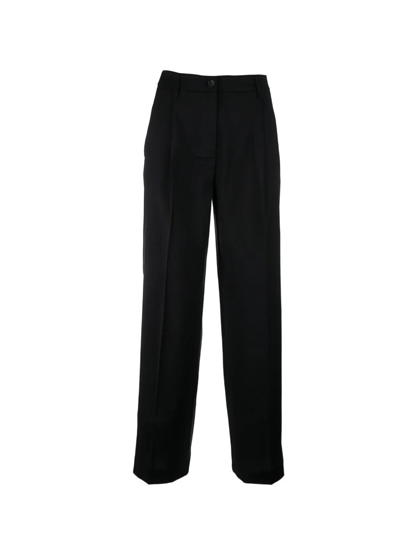 Cruna Tailored Straight-Leg High Waist Minimalist Trousers