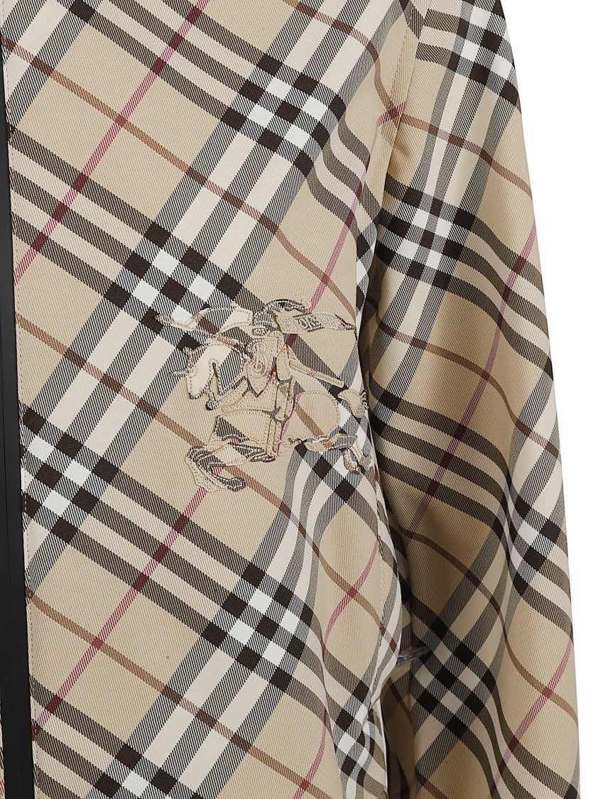 Burberry Cropped Plaid Coat With Hood