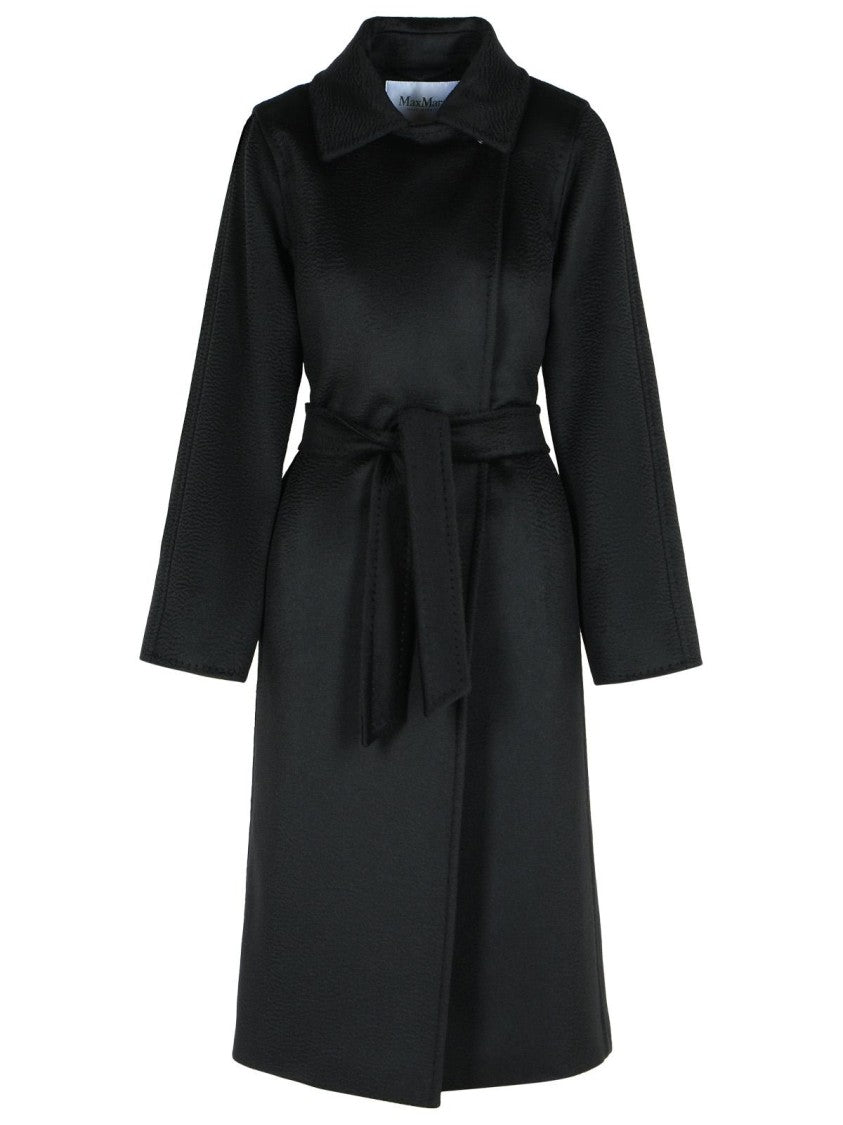 Max Mara 'Manuela' Black Camel Coat