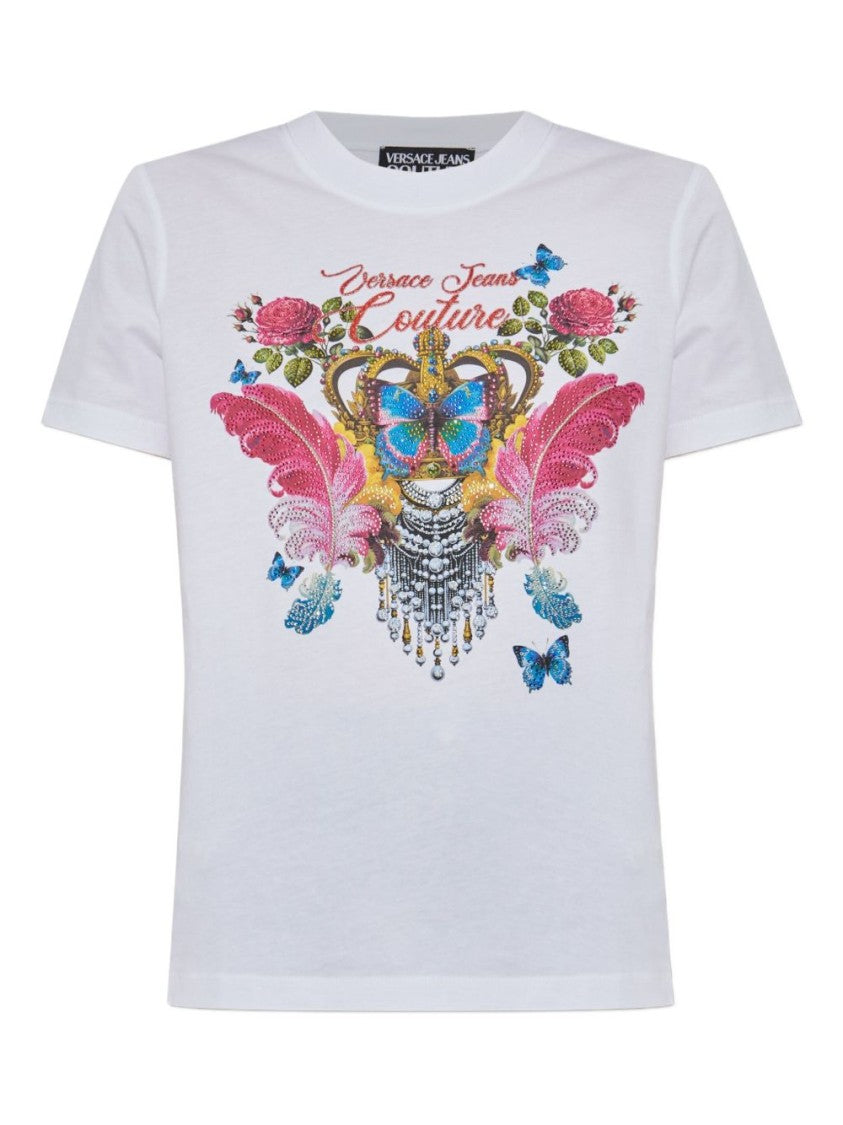 Versace Jeans Couture Short-Sleeve T-Shirt With Graphic Design