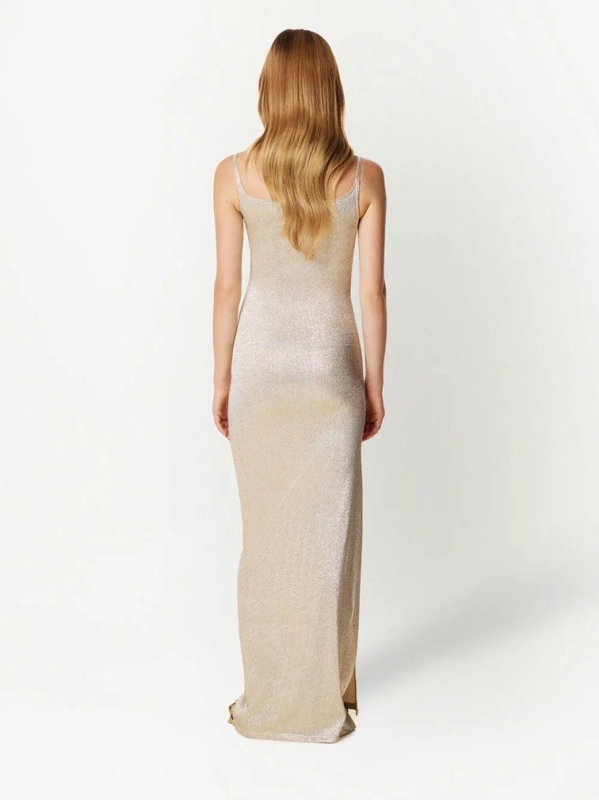 Paco Rabanne Neutral Dress With Minimalist Silhouette