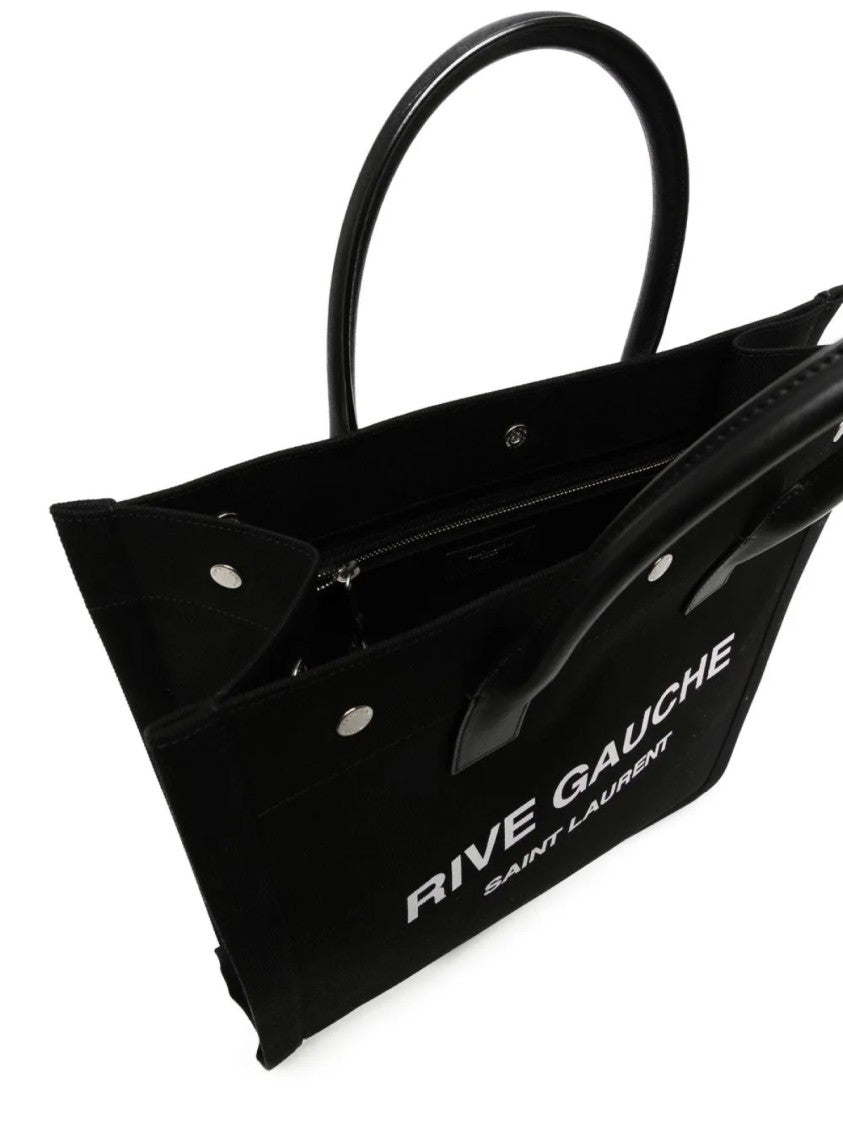 Saint Laurent Rive Gauche Logo Tote Bag