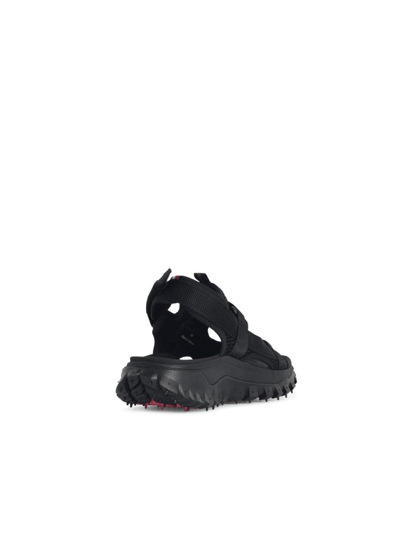 Moncler Trailgrip Vela' Black Polyamide Sandals