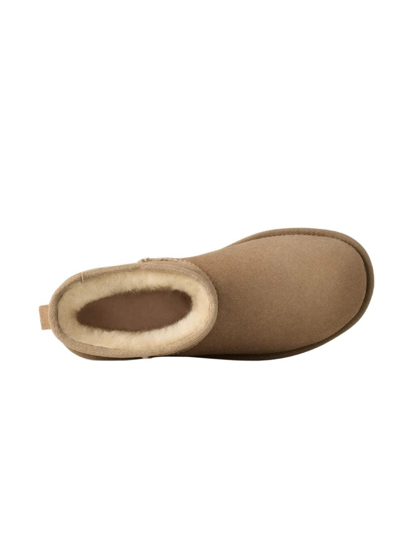 Ugg Reversed Shearling Mini Boots With Treadlite Sole