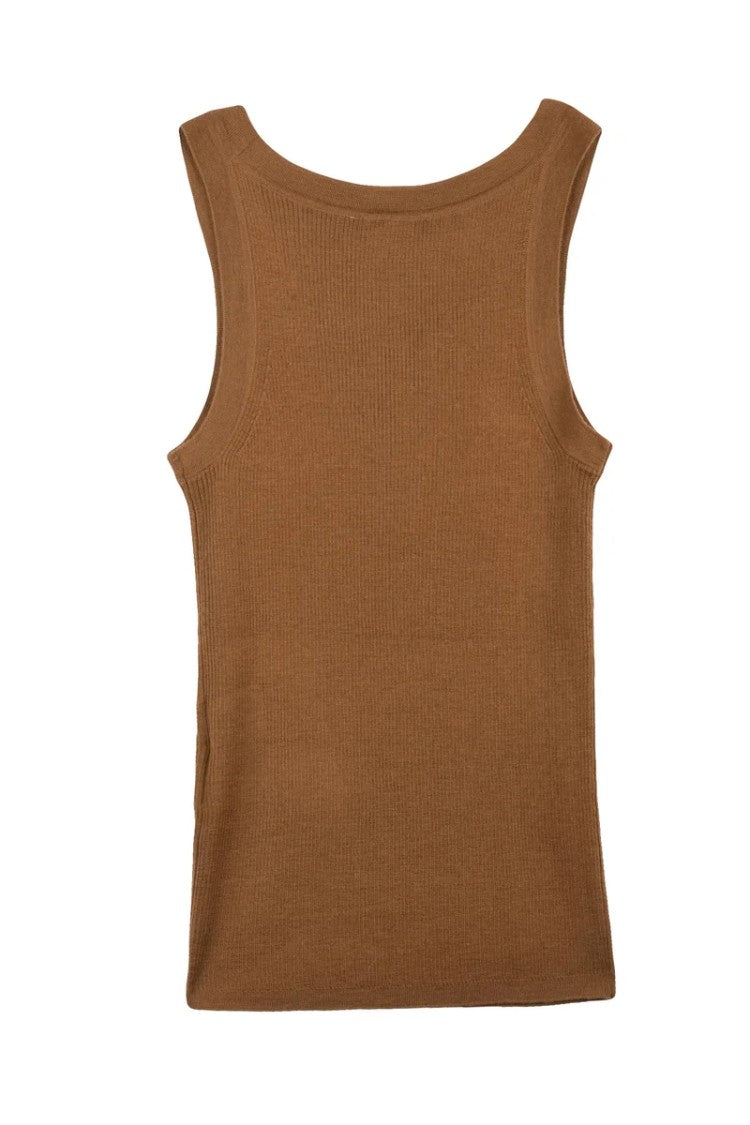 Max Mara Eliadi Virgin Wool Top - Brown