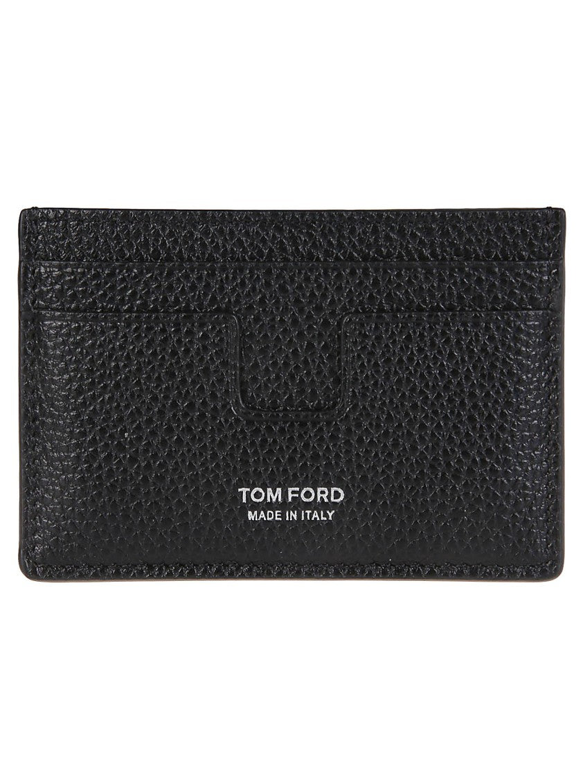 Tom Ford T Line Classic Calf Leather Credit Card Holder