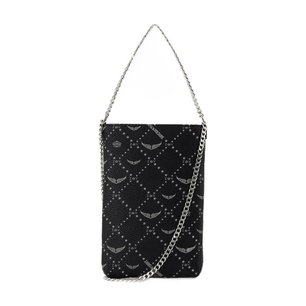 Zadig & Voltaire Rock Monogram Pouch - Leather - Black
