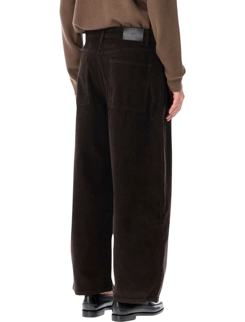 Studio Nicholson Textured Wide-Leg Relaxed Pants