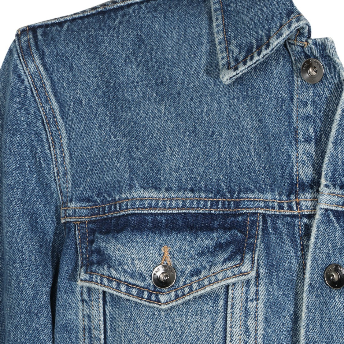 Rag & Bone Medium Blue Flap Pocket Denim Jacket