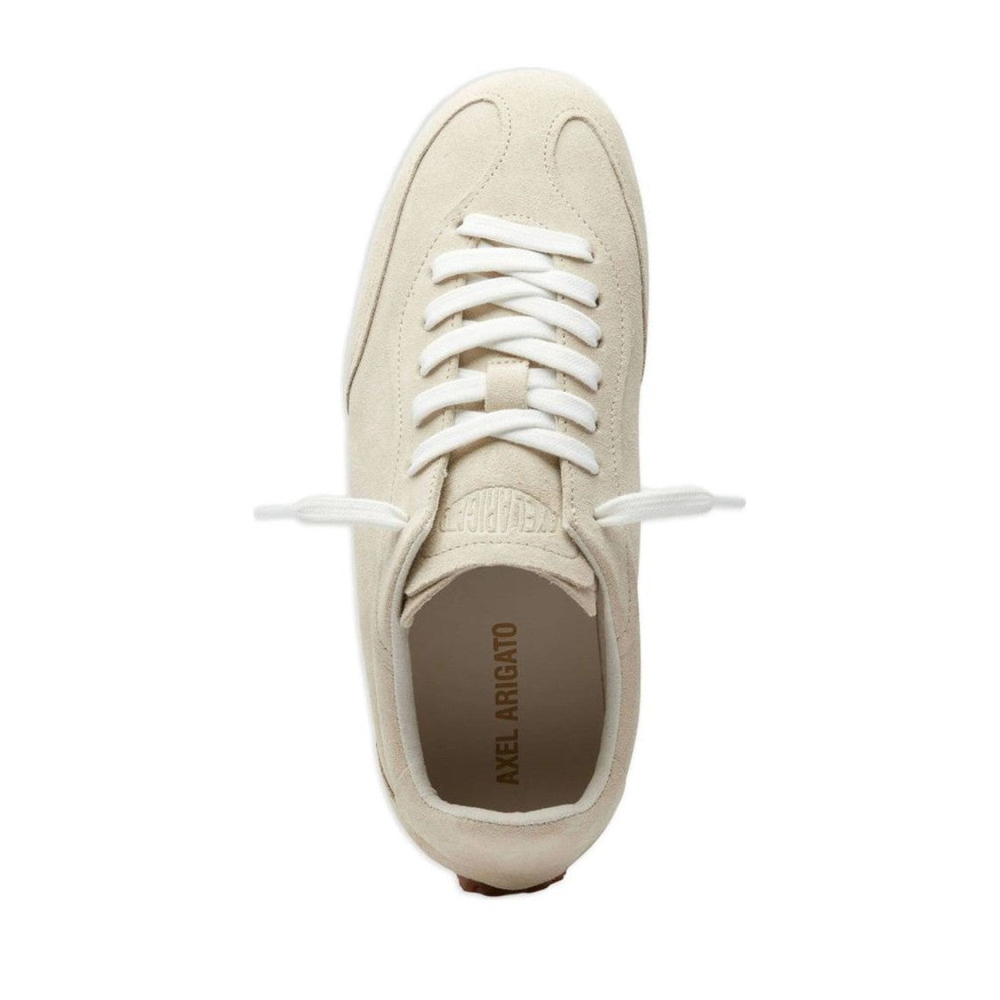 Axel Arigato Beige Daze Runner Minimalistic Suede Sneakers