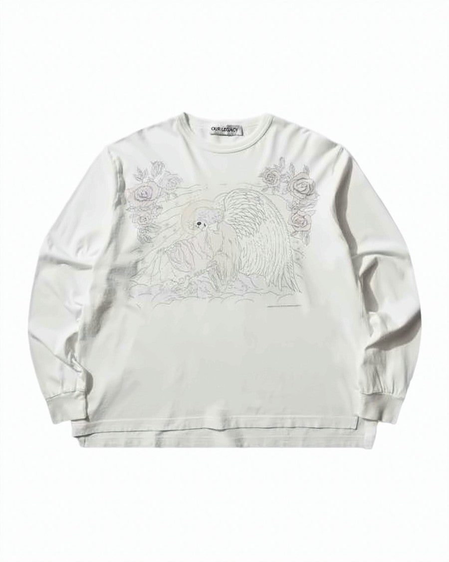 Our Legacy Long-Sleeve Cotton Shirt With Fallen Angel Print