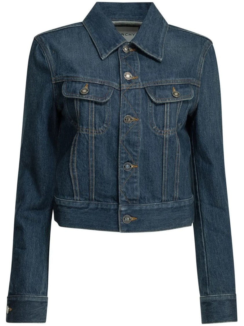 Givenchy Cotton Regular Button-Down Denim Jacket
