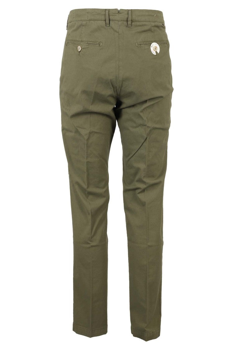 Oaks Olive Green Micro-Armature Chinos