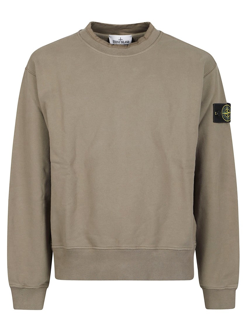 Stone Island Classic Cotton Crewneck Sweatshirt