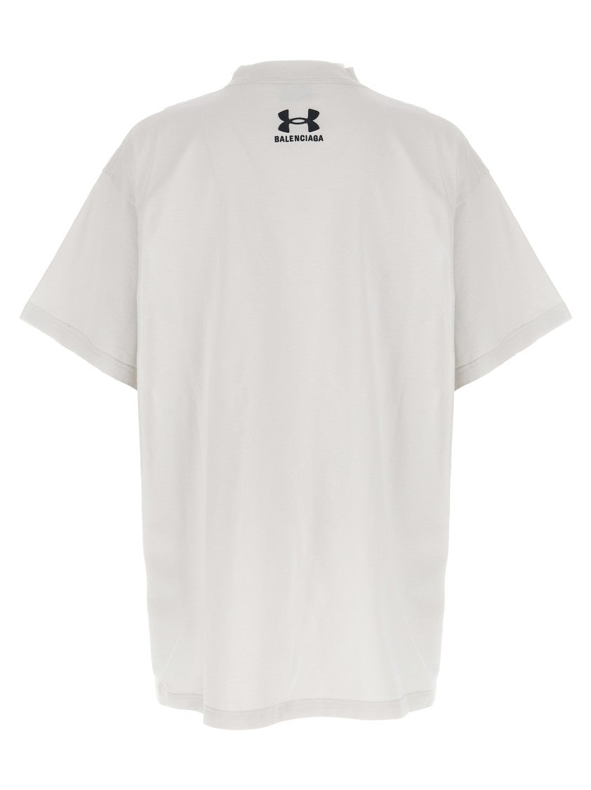 Balenciaga Vintage Cotton Jersey T-Shirt With Logo Embroidery