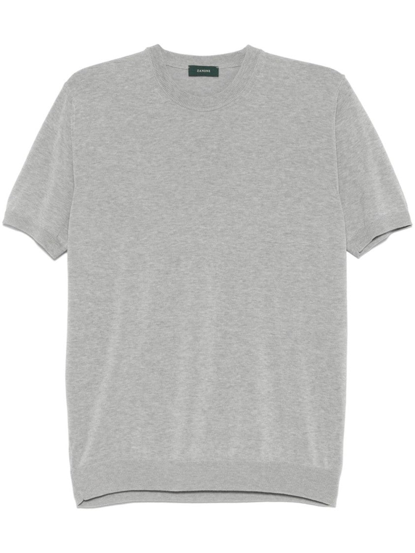 Zanone Classic Grey T-Shirt With Timeless Design