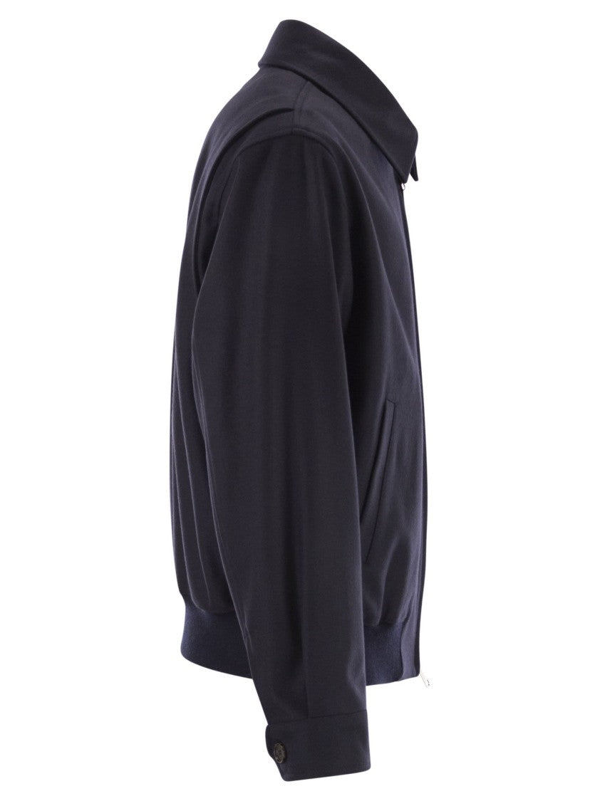 Baracuta G18 Melton - Wool And Cashmere Bomber Jacket