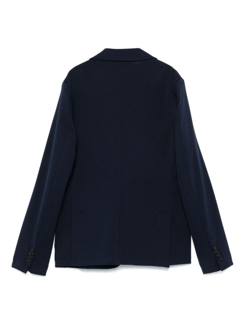 Daniele Alessandrini Blue Jacket With Classic Lapel