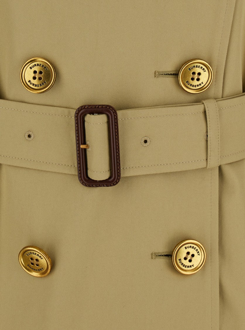 Burberry Waterloo' Beige Double-Breasted Trench Coat