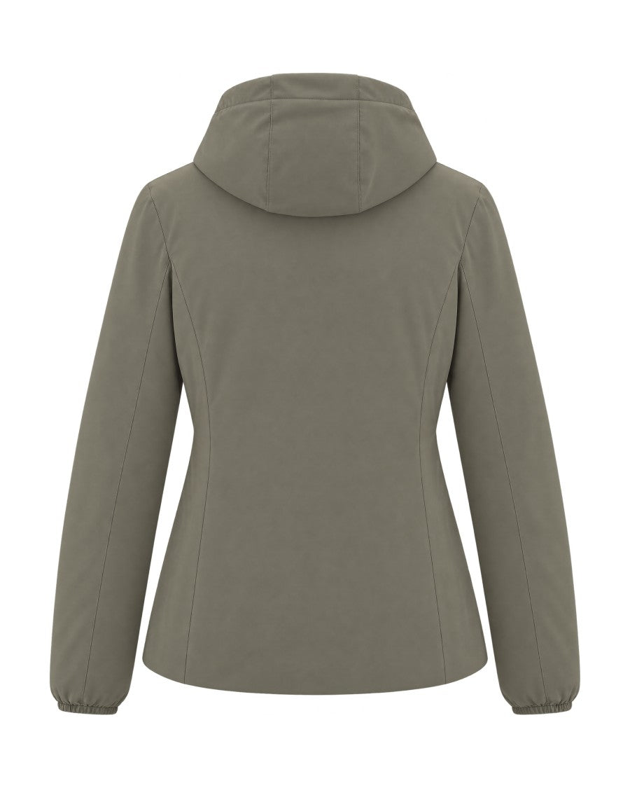 K-Way Double-Faced Slim-Fit Puffer Jacket With Non-Detachable Hood