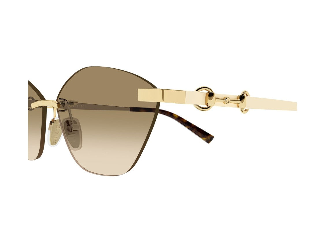 Gucci Gg2050s Gradient Horsebit Rimless Sunglasses