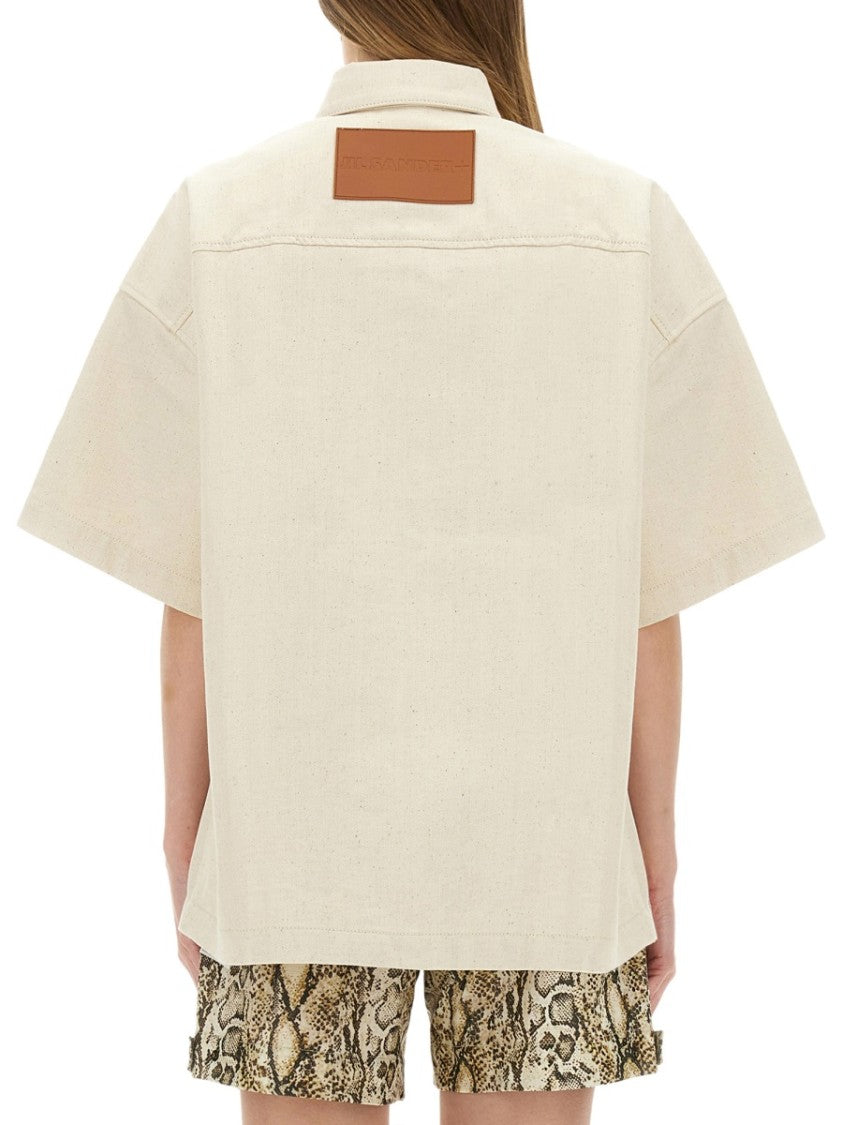 Jil Sander Oversized Heavy Cotton Shirt