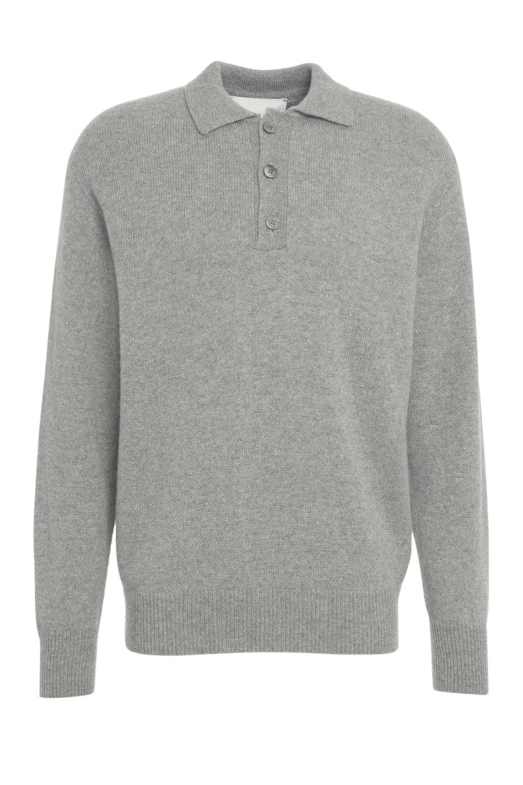 Amaranto Polo Collar Knitwear Sweater