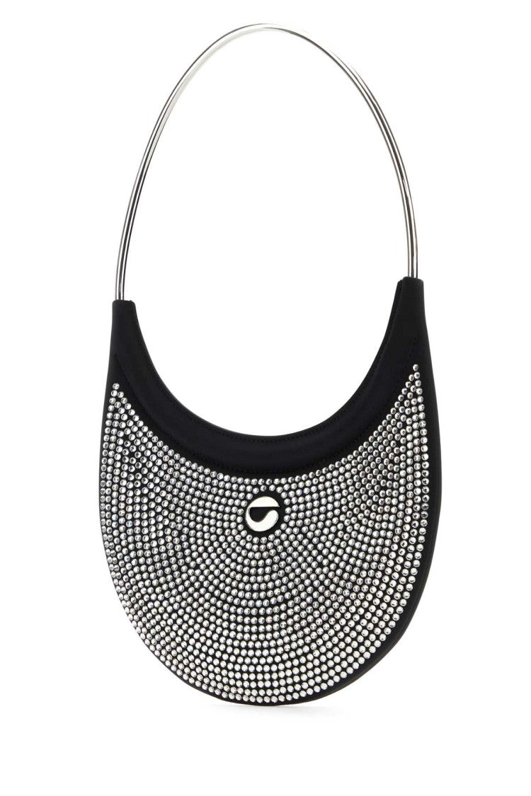 Coperni Embellished Fabric Ring Swipe Shoulder Bag