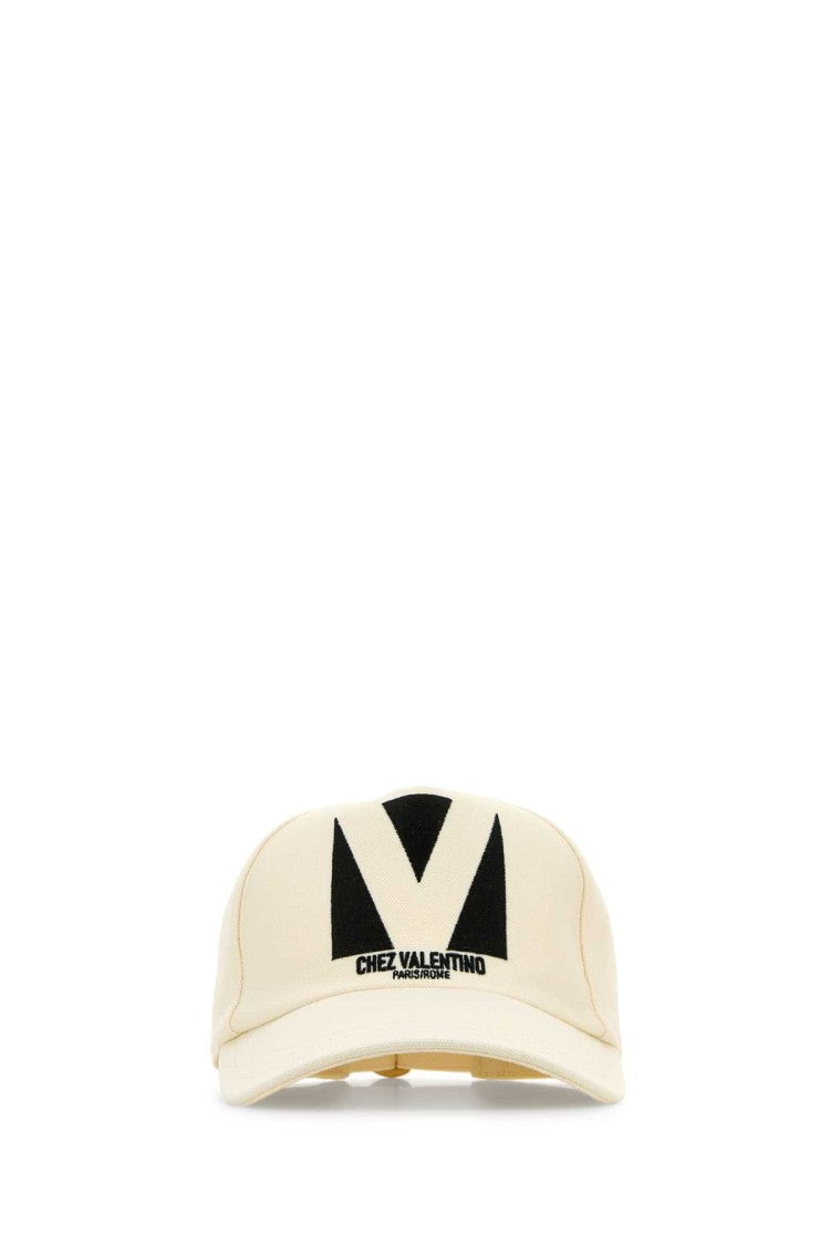 Valentino Garavani Ivory Cotton Baseball Cap