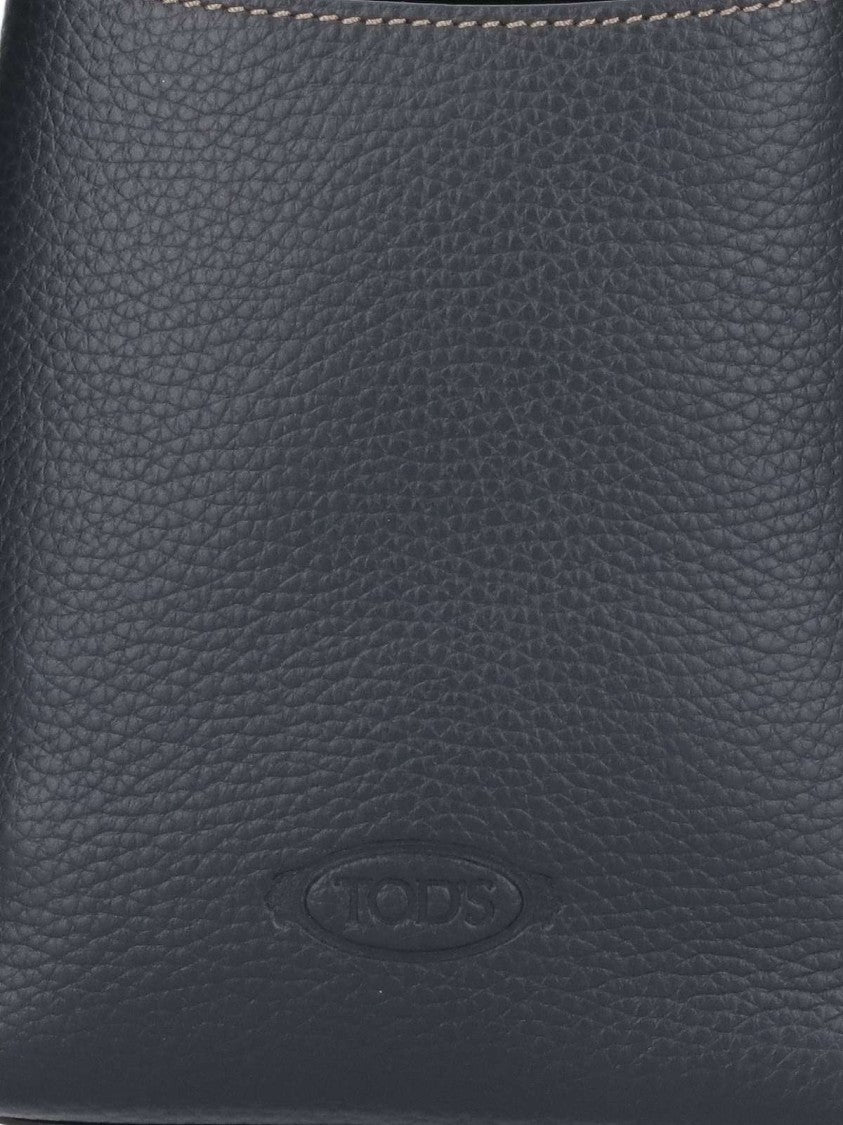 Tod's Structured Pebbled Texture Bag With Silver-Tone Hardware