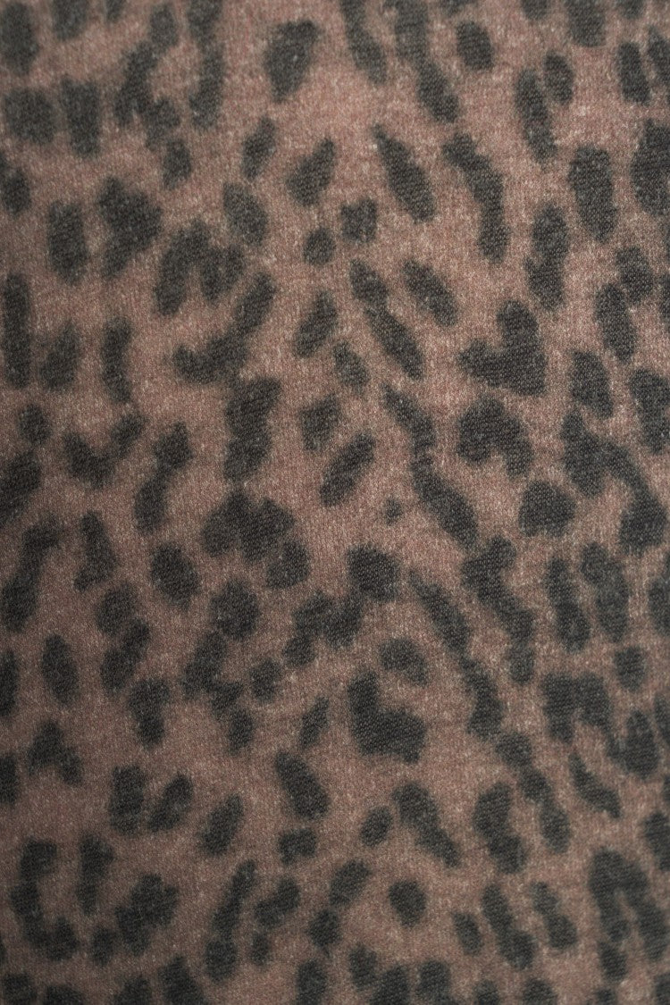 Majestic Filatures V-Neck Long-Sleeved Top With Animal Print Design