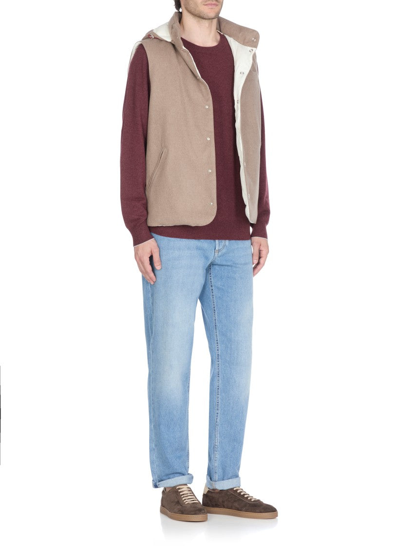 Brunello Cucinelli Light Blue Cotton Jeans