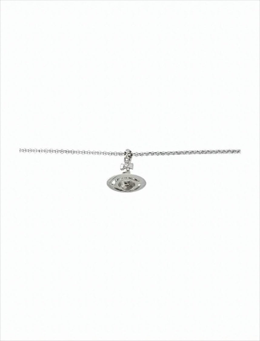 Vivienne Westwood Silver-Tone Necklace With Iconic Orb Pendant