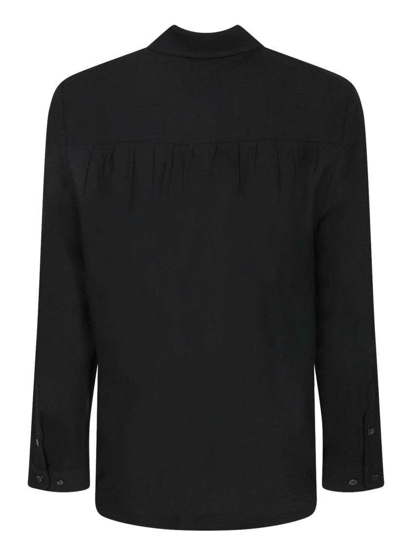 Séfr Classic Black Crepe Shirt