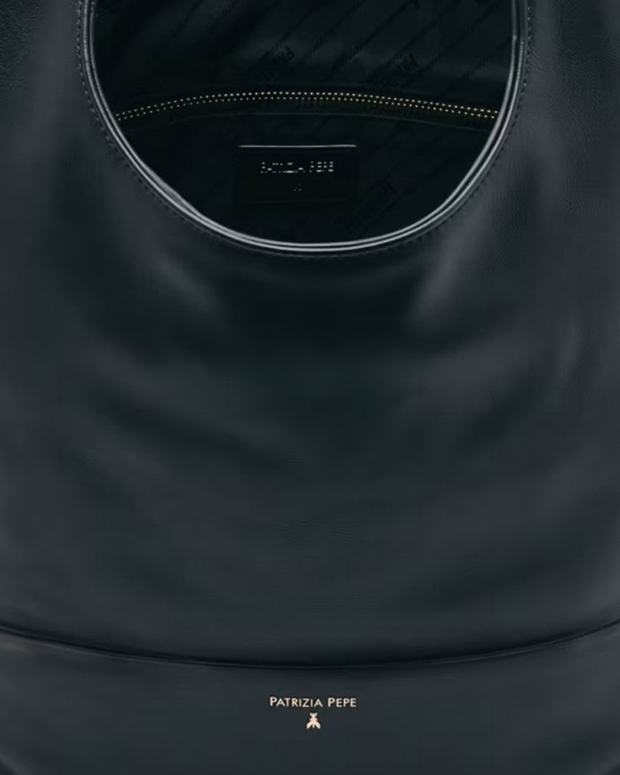 Patrizia Pepe Soft Leather Rounded Hobo Bag