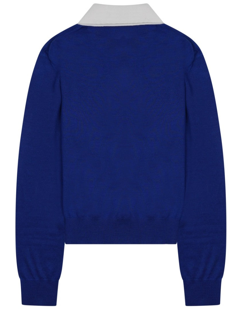 Celine Polo Style Cashmere-Silk Knit Top