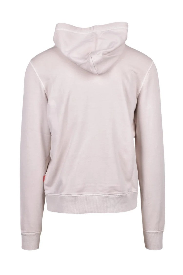 Diesel Beige Cotton Men's Hoodie