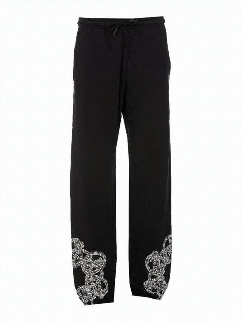 Marcelo Burlon Relaxed Fit Jogger Pants With Graphic Detailing
