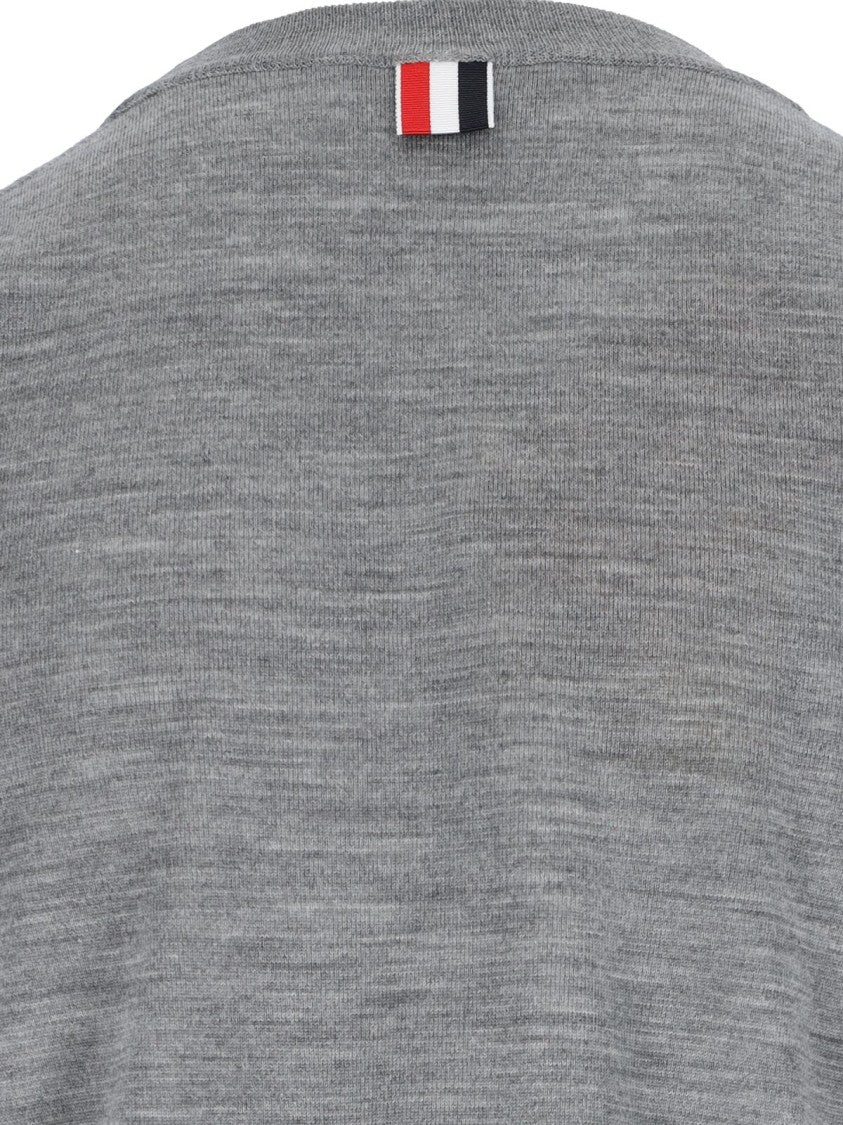 Thom Browne '4-Bar' Sweater – Light Grey