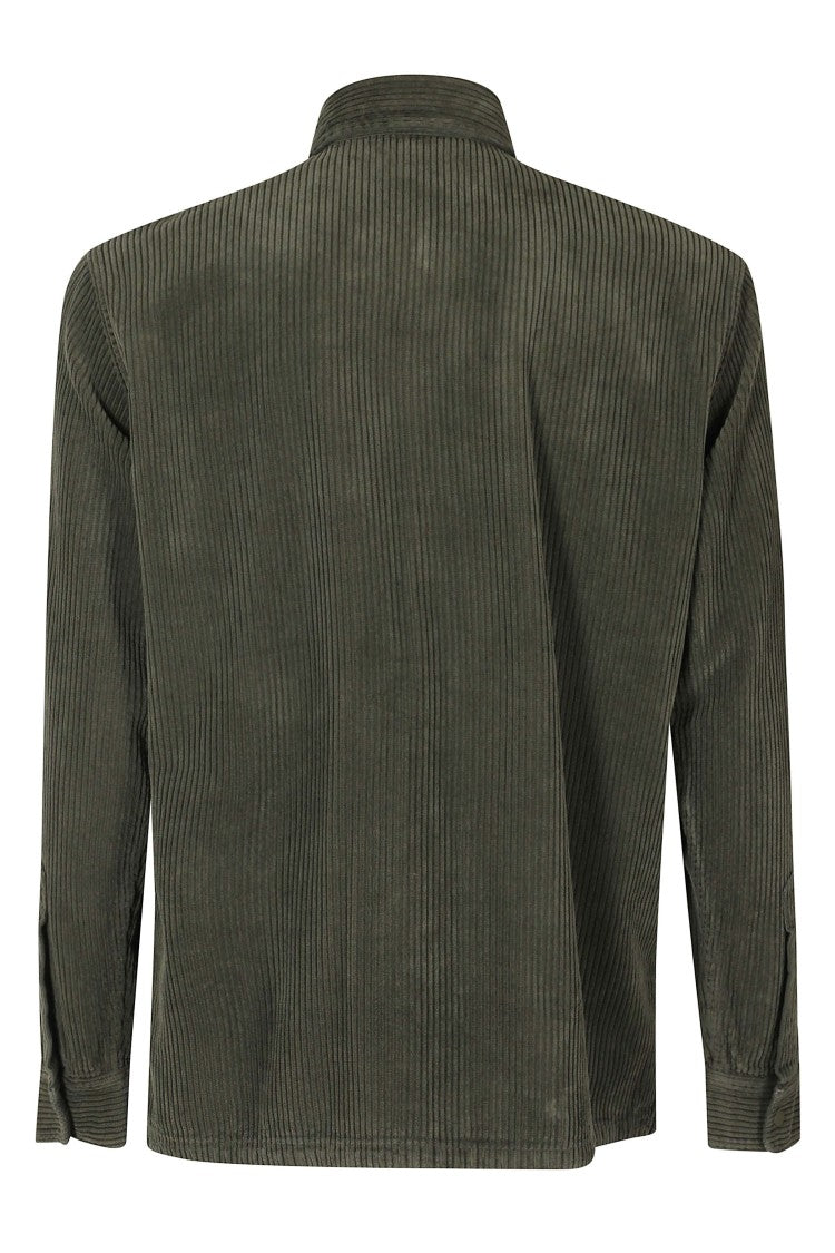 Aspesi Military Snap-Button Utility Cotton Shirt