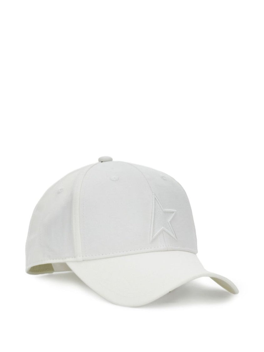 Golden Goose Cotton Baseball Cap With Embroidered Star Emblem