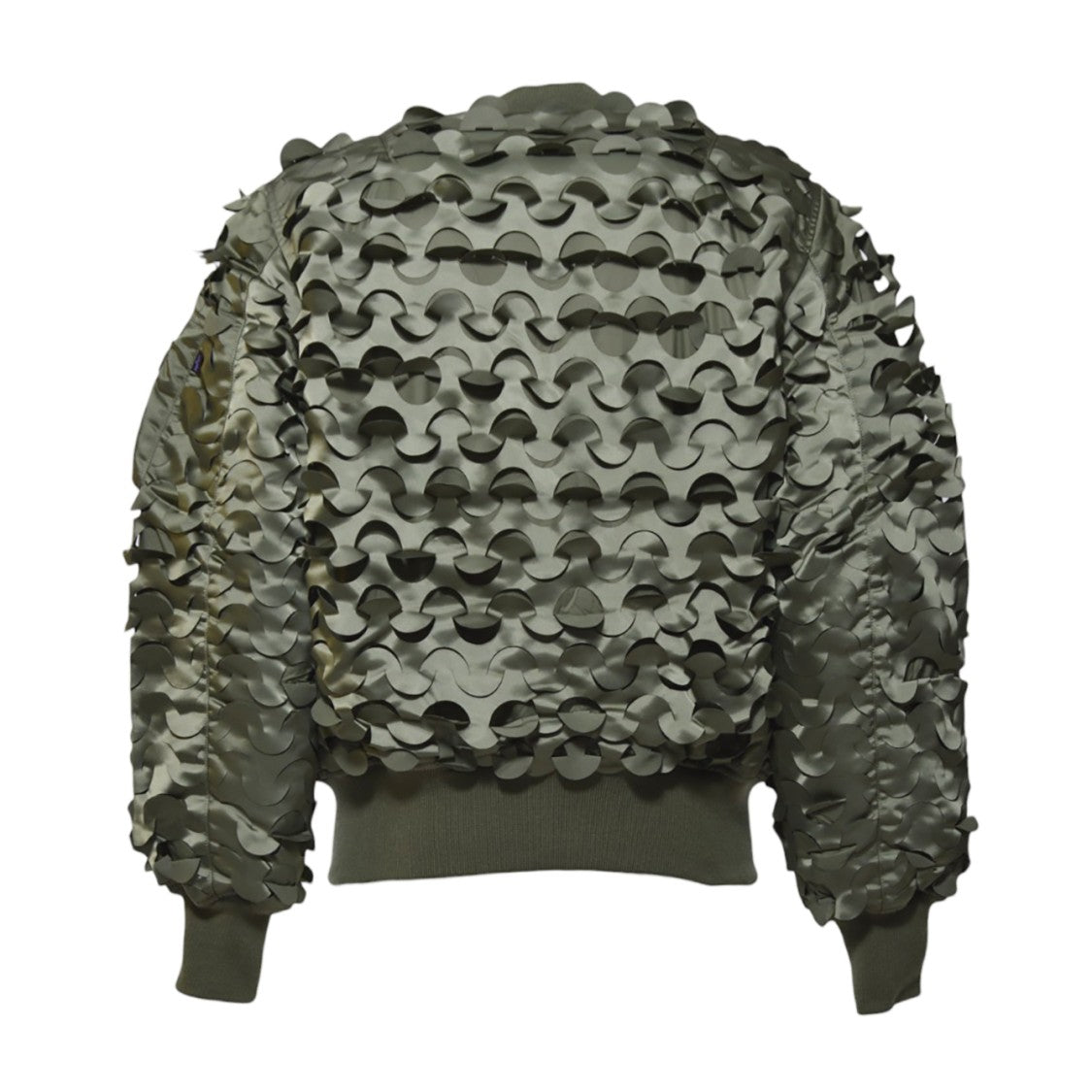 Alpha Industries Textured Olive Green Ma-1 Ulcans Flight Jacket