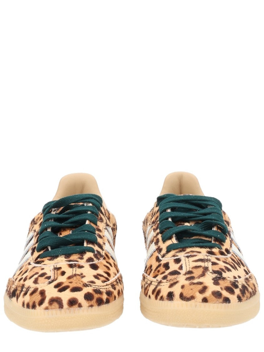 Adidas Originals Multicolor Leopard Print White Stripes Sneakers
